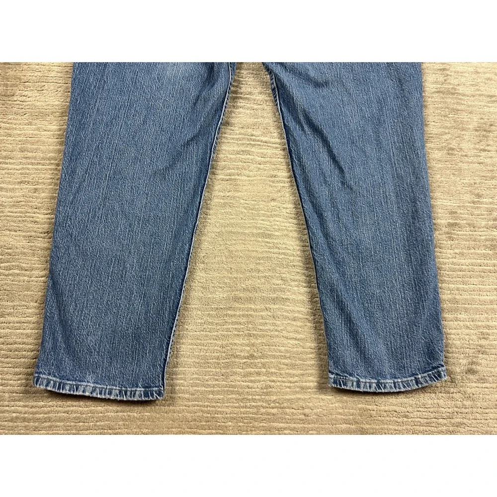 Riders by Lee Jeans Womens 26W M Blue Relaxed Fit High‎ Rise Straight Leg Denim